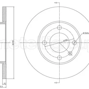 TARCZA HAM.VW GOLF III -99 12MM Premium