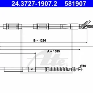 LINKA HAMULCA RĘCZNEGO TOYOTA COROLLA  92-01 LT Oryginalny