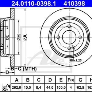 Oferta limitowana TARCZA HAMULC. KIA RIO III  11-TYŁ