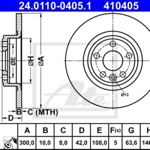 TARCZA HAMULC. LANDROVER DISCOVERY 14- TYŁ Rabat