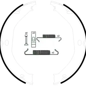 Oferta limitowana BRAKE SHOE SET, PARKING BRAKE GRAND CHEROKEE II (WJ, WG)