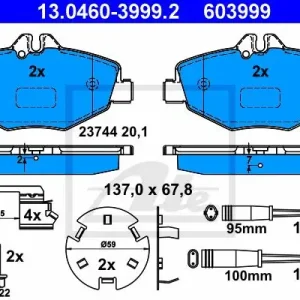 Ostatnia szansa KLOCKI HAMULC. MERCEDES W211 E-KLASA 02-