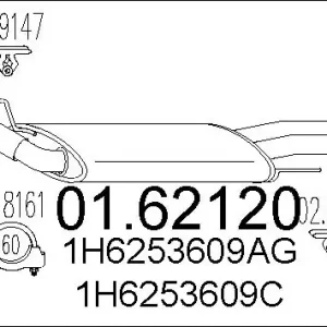 TŁUMIK KOŃCOWY GOLF III 2,0-2,8 Bezpieczna płatność
