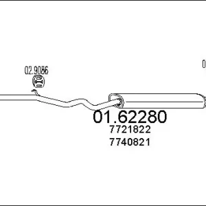 Bezpieczna płatność TŁUMIK KOŃCOWY DEDRA 1.6