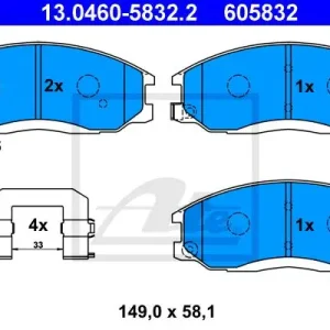 Wyprzedaż KLOCKI HAMULC. HYUNDAI SANTA FE  01-06 PRZÓD