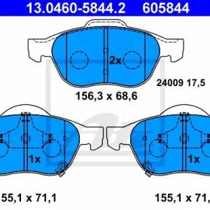 Wyprzedaż KLOCKI HAMULC. TOYOTA AVENSIS 01-03 Z CZUJ.