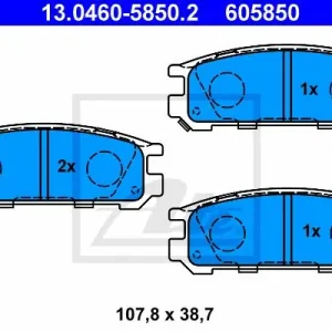 Nowość KLOCKI HAMULC. SUBARU IMPREZA  93-00 TYŁ