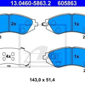 KLOCKI HAMULC. DAEWOO LACETTI  04- Ostatnia szansa