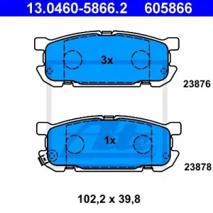 Oryginalny KLOCKI HAMULC. MAZDA MX5  00-05 TYŁ