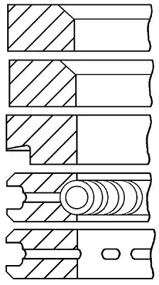 Oryginalny PIERSCIENIE TLOKOWE KPL 1 TLOK