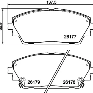 Wysoka jakość KLOCKI HAMULCOWE PRZOD