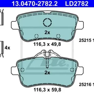 Oferta KLOCKI HAMULC. MERCEDES W166 ML-KLASA  11- TYŁ