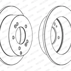 KPL. TARCZ HAMULCOWYCH (2 SZT.) TYŁ L/P PASUJE DO: HYUNDAI SONATA V, TUCSON, TUC Ostatnia szansa