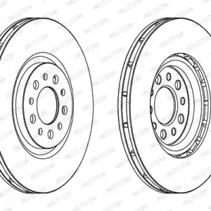 Zwrot pieniędzy KPL. TARCZ HAMULCOWYCH PRZÓD L/P PASUJE DO: ALFA ROMEO 159, BRERA, GIULIETTA, GI