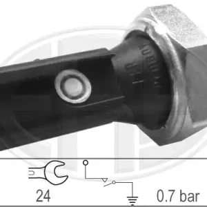 CZUJNIK CIîĐIENIA OLEJU BRąZOWY OKRąGúA WTYCZKA 0.55-0.85 BARA Ekspresowa dostawa