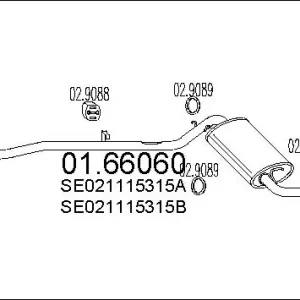 Zamów teraz TŁUMIK KOŃCOWY IBIZA 0.9 1.2 1.5