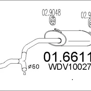 Darmowa dostawa TŁUMIK KOŃCOWY RANGE ROVER 2.5 TD