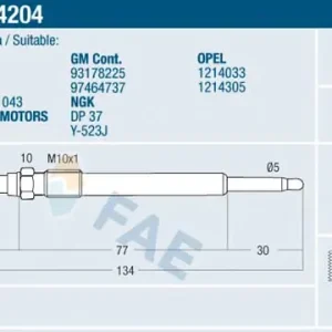 ŚWIECA ŻAROWA Najlepsza cena