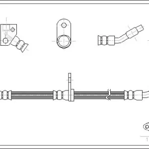 Wyprzedaż PRZEWÓD HAMULCOWY GIĘTKI HONDA