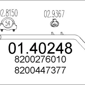 RURA ŚRODKOWA MEGANE II 1.9 DCI Szybka dostawa