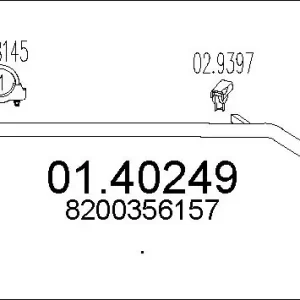 Kup teraz RURA ŚRODKOWA MODUS 1.5DCI