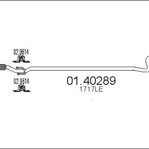Nowość RURA ŚRODKOWA P207 1.6 HDI