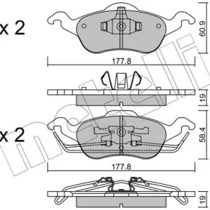 Popularny KLOCKI HAM.FORD FOCUS 98-04