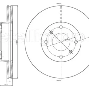 TARCZA HAM.NISSAN ALMERA 00-06 Oryginalny