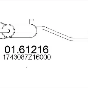 TŁUMIK KOŃCOWY PORTER 1,3 Oferta limitowana