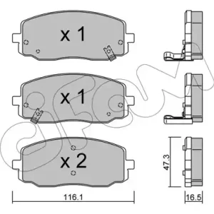 Najlepsza cena KLOCKI HAMULC. KIA PICANTO  04- Z CZUJ.
