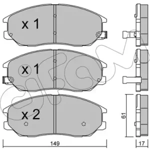KLOCKI HAMULC. HYUNDAI TERRACAN  04-06 Oryginalny