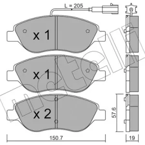 Premium KLOCKI HAM.FIAT STILO 1,9JTD 01-