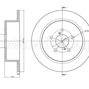 TARCZA HAM.SUBARU LEGACY IV 03- TYL Darmowa dostawa