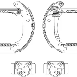 Bezpieczna płatność BRAKE SHOE SET CLIO I (B/C57_, 5/357_), CLIO I BOX (S57_), SUPER 5 (B/C40_)