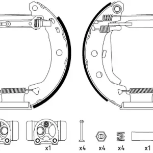 Zwrot pieniędzy BRAKE SHOE SET EXPRESS PICKUP, RAPID, RAPID BOX (F40_, G40_)