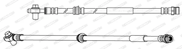 Ekspresowa dostawa PRZEWÓD HAMULCOWY ELASTYCZNY PRZÓD L/P (DŁ. 312/631/635MM/635MM, F10X1/F10X1) PA