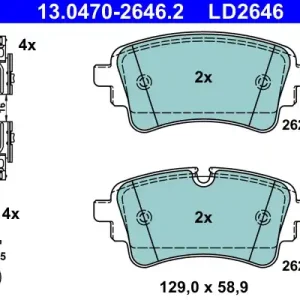 KLOCKI HAMULC. AUDI A6 19- TYŁ Tylko dziś