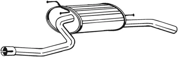 Popularny Tłumik układu wydechowego tył SUZUKI BALENO 1.3/1.6/1.8 08.96-05.02