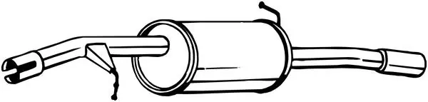 Tani Tłumik układu wydechowego tył CITROEN C3 II 1.1 11.09-01.13