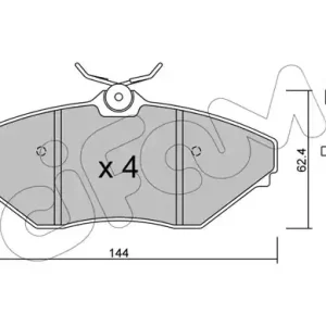 KLOCKI HAMULC. MAHINDRA Autentyczny