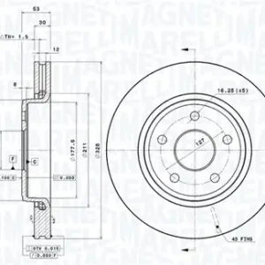 Wysoka jakość TARCZA HAMULCOWA