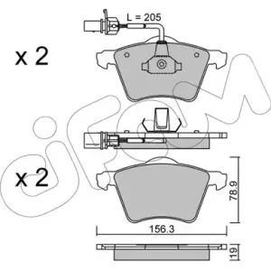 Promocja KLOCKI HAMULC. VW T4  97- Z CZUJ.