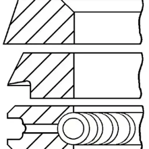 Oryginalny PIERSCIENIE TLOKOWE KPL 1 TLOK