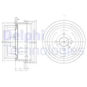Szybka dostawa Bęben hamulcowy DELPHI BF103