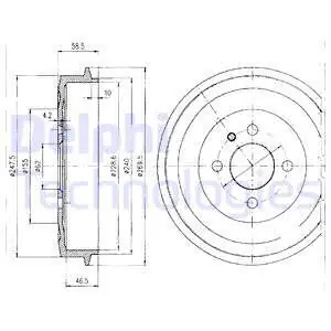 Oferta Bęben hamulcowy DELPHI BF156