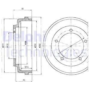 Bęben hamulcowy DELPHI BF316 Ostatnia szansa