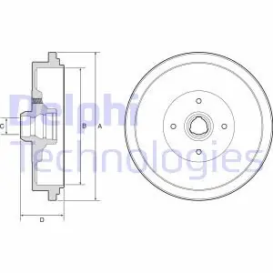 Bęben hamulcowy DELPHI BF320 Niska cena