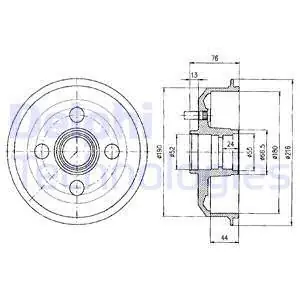 Bęben hamulcowy DELPHI BF329 Wyprzedaż