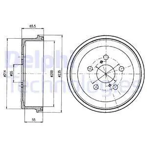 Bęben hamulcowy DELPHI BF341 Nowość