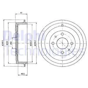 Ekspresowa dostawa Bęben hamulcowy DELPHI BF366